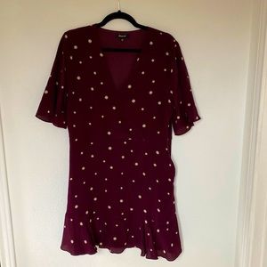 Maroon Madewell Star Mini Dress